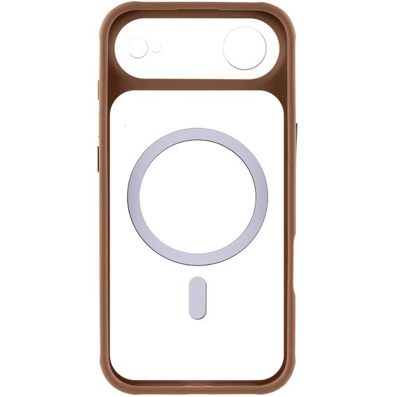 Чохол TPU+PC GETMAN Moon Clear with Magnetic Fit для Apple iPhone 17 Air (6.5") Brown | Зображення 2