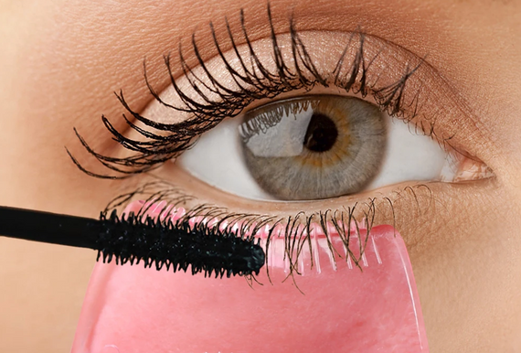 Трафарет для нанесения туши на ресницы (не пачкает кожу века) KK251 цвет розовый | Зображення 1