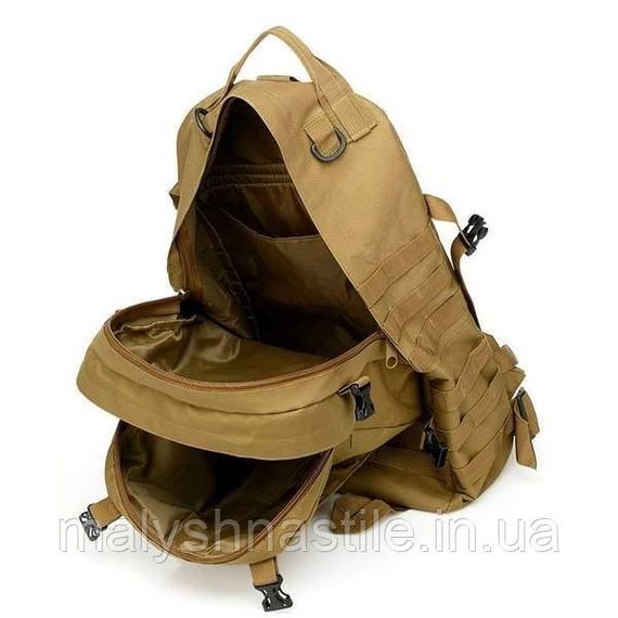 Військово-тактичний рюкзак Molle Assault 55 L+ 3 органайзери, койот | Зображення 1