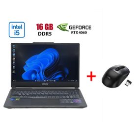 Игровой ноутбук Б-класс MSI Cyborg 15 A12VF-215U / 15.6" (1920x1080) IPS / Intel Core i5-12450H (8 (12) ядер по 3.3 - 4.4 GHz) / 16 GB DDR5 / 480 GB SSD / nVidia GeForce RTX 4060, 8 GB GDDR6, 128-bit / WebCam б/у + Подарунок Беспроводная мышь HOCO GM28
