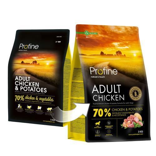 Корм сухой Profine Chicken and Potatoes для взрослых собак всех пород, с курицей и картофелем, 3 кг | Зображення 3