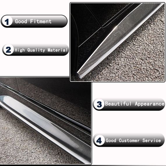 Накладки на пороги (для G26, Карбон) для BMW 4 серія G22/23/26 2020- рр | Зображення 2