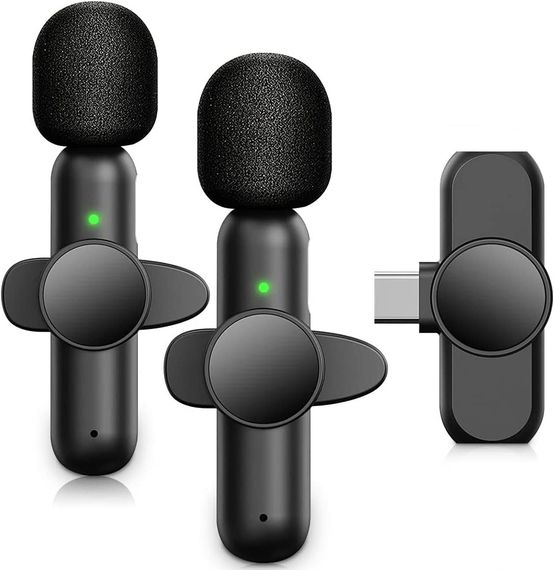 Двойной беспроводной петличный Type-C микрофон Savetek P28-2 для смартфона, ноутбука, планшета, 2.4 ГГц | Зображення 2