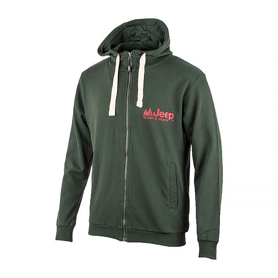 Толстовка JEEP HOODED SWEATSHIRT FULL ZIP The spirit of Adventure