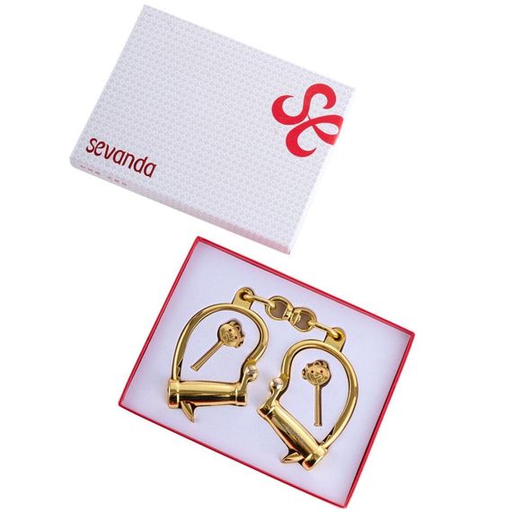 Наручники LOCKINK Love-slave Handcuffs Золотистые One Size | Зображення 7