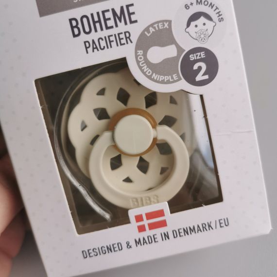 Соска пустушка Bibs 6-18 міс Boheme Ivory | Зображення 1
