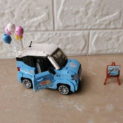 Конструктор LOZ Автомобіль MINI блакитний (1131) | Зображення 6