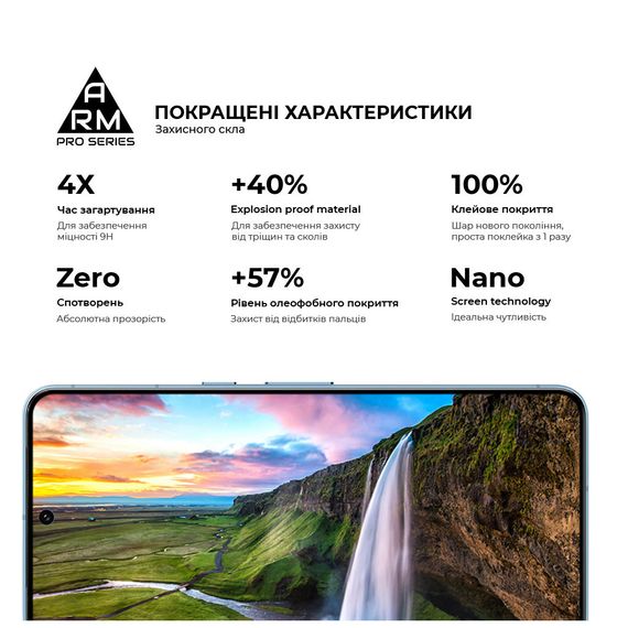 Скло захисне Armorstandart Pro Google Pixel 8 Pro Black (ARM72908) | Зображення 4