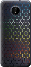 Чехол на Nokia C20 Переливающиеся соты "498u-2510-17620"