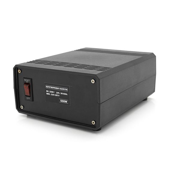 Перетворювач напруги понижуючий MERLION PN-500, Input 220 V/Output 110V, 500W, трансформаторний