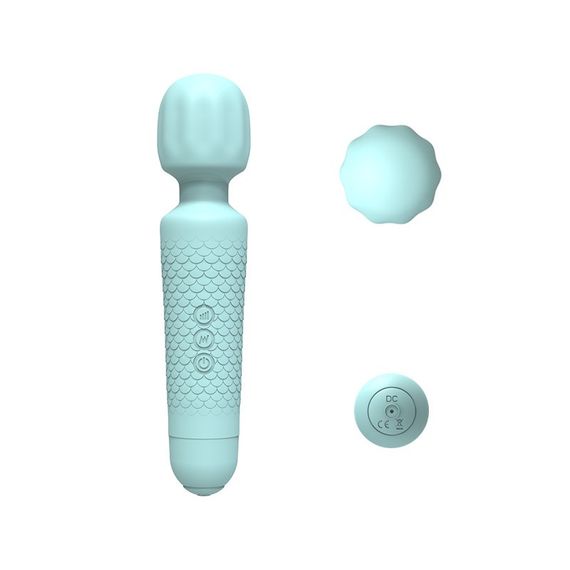 Міні-вібратор мікрофон Every Night Toys Sharon бірюзовий, 10 режимів вібрації Sex Aura | Зображення 3