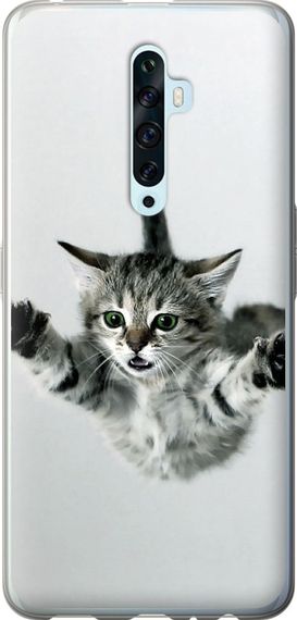 Чехол на Oppo Reno 2Z Летящий котёнок "2322u-1867-17620"