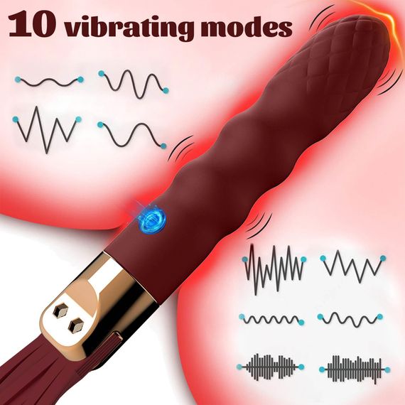 Вібратор-флогер- Virbating Flogger | Зображення 4