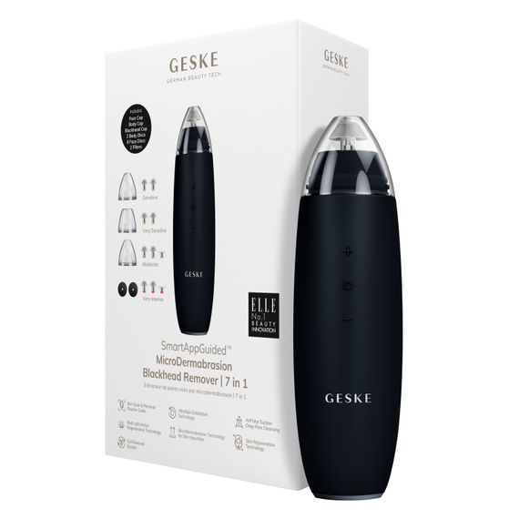 Мікродермабразійний пристрій для видалення чорних цяток GESKE MicroDermabrasion Blackhead Remover 7в1 black