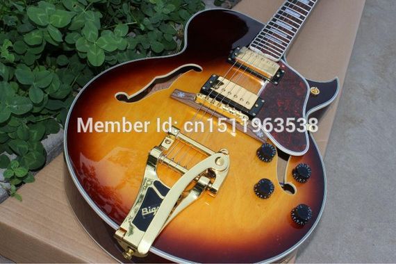 Полуакустическая гитара Gibson ES 175 Sunberst 3TS Bigsby China | Зображення 2