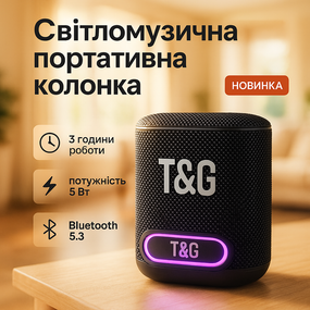 Музичні колонки для вулиці TG396, Портативна бездротова колонка з хорошим звуком, Колонка акумуляторна RS-62