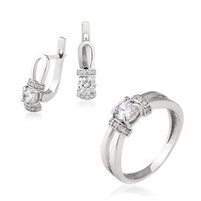 Серебряный гарнитур с фианитами Artsriblo арт.А158