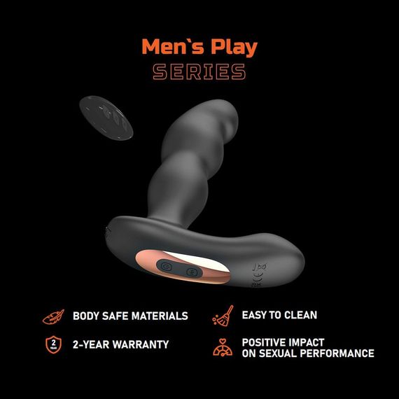 Масажер простати - Prostate Massager With Vibration & 360° Rotation Erospace Men’s Play B12 Sex Aura | Зображення 1