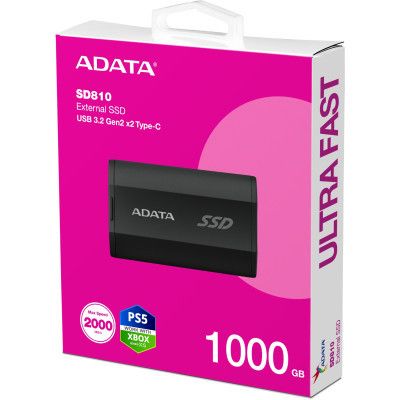Накопитель SSD USB 3.2 1TB ADATA (SD810-1000G-CBK) | Зображення 4