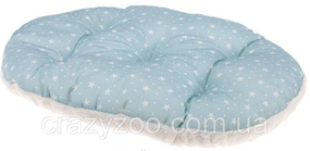 Подушка для щенков Ferplast Relax F Puppy 55/4 с искусственным мехом голубая 55х36 см 83155599