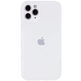 Чохол Silicone Case Full camera для iPhone 12/12Pro  White