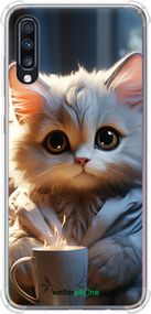 Чохол на Samsung Galaxy A70 2019 A705F Білий кіт "5646sp-1675-2448"