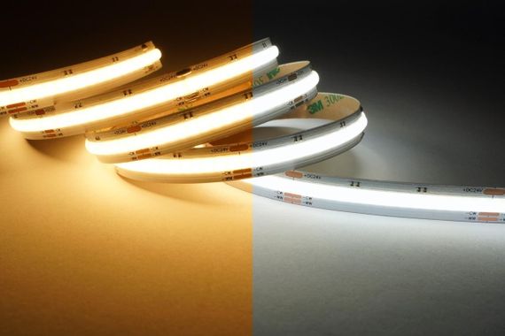Світлодіодна LED стрічка PROLUM™ 24V COB 640LED IP20 Series "SG" Білий+Тепло-Білий (2700-6500K) | Зображення 1
