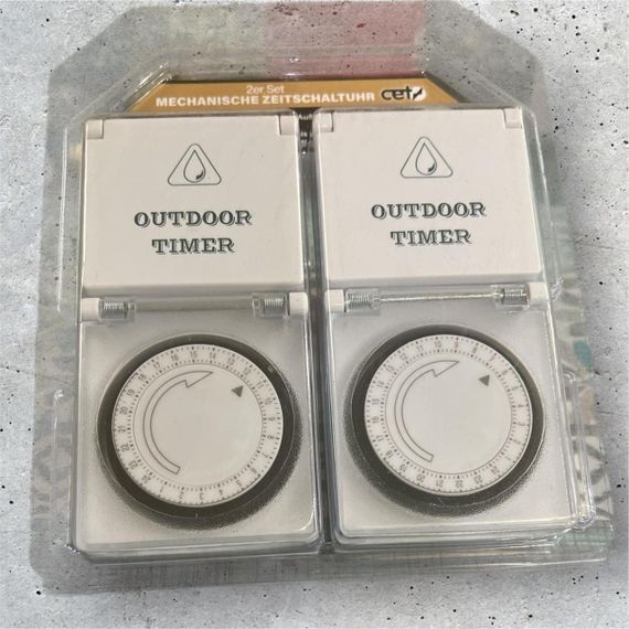 Таймер-розетка OutDoor Timer механический суточный IP44