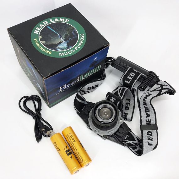 Мощный фонарь для ночной рыбалки BL-W002, Налобный аккумуляторный фонарь на голову RH-25 | Зображення 2