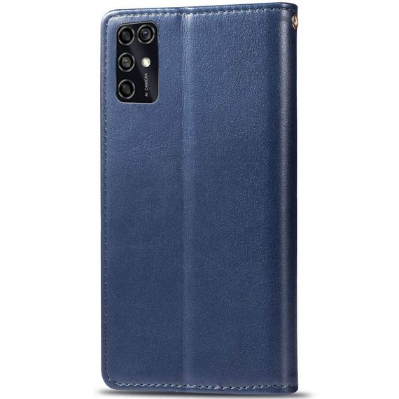 Шкіряний чохол-книжка GETMAN Gallant (PU) для ZTE Blade V2020 Smart Штучна шкіра, Слот для візитки, Синій | Зображення 1