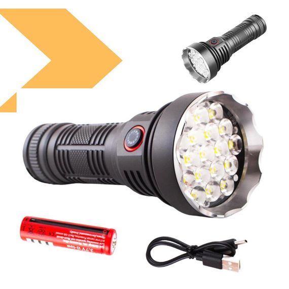 Ліхтар W5201-1-19 Ultra Bright LED, 3200 люмен, XPRO, 1x18650, індикація заряду, ЗУ Type-C (47361-5201_279) | Зображення 1