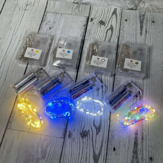Світлодіодна гірлянда на батарейках RD-301, 5 метрів (мультиколір, rgb) | Зображення 1