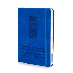 Ежедневник Югторг ФИРМОВОЙ 2022, синий с резинкой