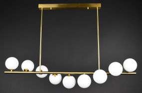 Люстра стельова на 9 лампочок 27671 Латунь 35-65х23х100 см.