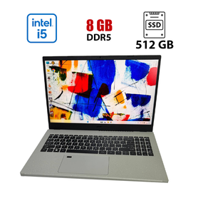 Ноутбук Acer Aspire Vero 15 AV15-54MV / 15.6" (1920x1080) IPS / Intel Core i5-1335U (10 (12) ядер по 3.4 - 4.6 GHz) / 8 GB DDR5 / 512 GB SSD / Intel Iris Xe Graphics / WebCam / Fingerprint б/у