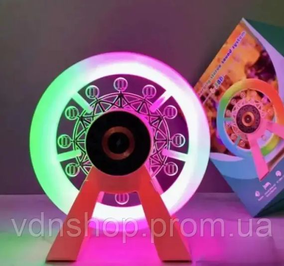 Багатофункціональний акумуляторний нічник-колонка "Карусель" з RGB-підсвічуванням L-38В | Зображення 3