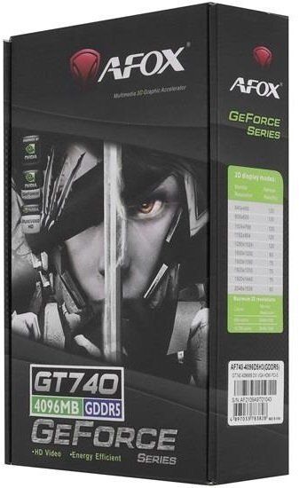 Відеокарта AFOX  GeForce GT 740 4GB GDDR5 (AF740-4096D5H3-V3) | Зображення 1
