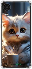 Чохол на Samsung Galaxy A03 Core A032F Білий кіт "5646sp-2539-2448"
