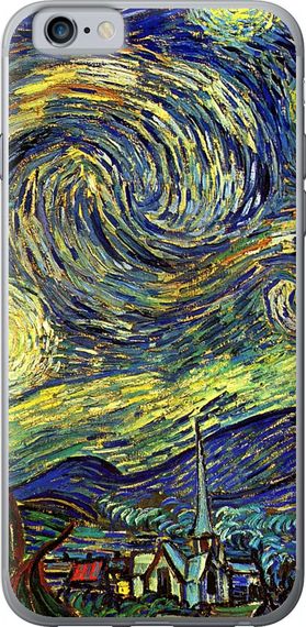 Чехол на iPhone 6 Винсент Ван Гог. Звёздная ночь "163u-45-17620"