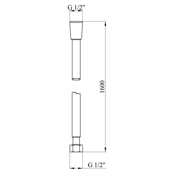 Шланг для душу Kroner KRM - SCH607 Anti-Twist 160 см (CV036076) | Зображення 1