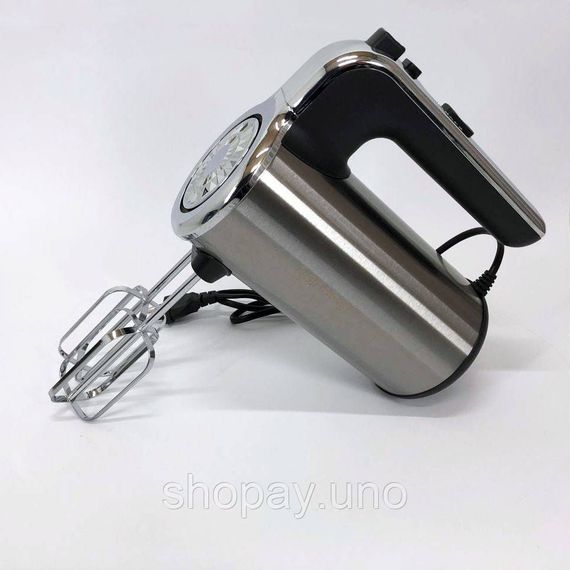 Миксер ручной электрический Rainberg RB-1012 600W Нержавейка, ручной миксер для кухни, мощный миксер | Зображення 1