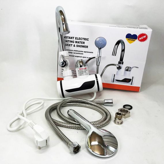 Водонагрівачі проточні електричні з душем, Водонагрівач з душем та краном проточний нагрівач JN-52 | Зображення 3