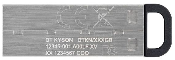 Flash Drives Kingston DataTraveler Kyson 128GB USB 3.2 (DTKN/128GB) Silver/Black | Зображення 2