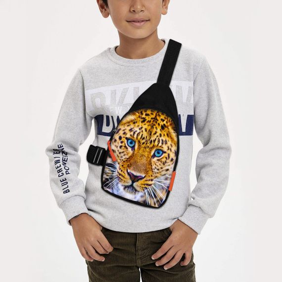 Сумка через плечо детская Леопард 29х17 см сумка слинг для мальчика (02297)