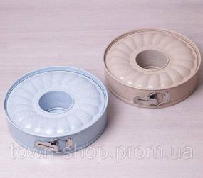 Форма Kamille Marble для выпечки разъемная Ø26х7см со сменным дном для кекса KM-6023
