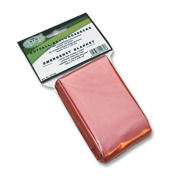 Рятувальна аварійна ковдра MFH 🇩🇪Emergency Blanket Orange | Зображення 1