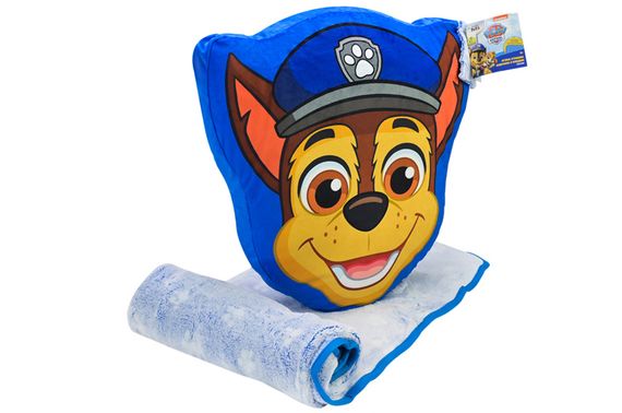 М'яка подушка з пледом KH70/001L Paw Patrol  р. 38x41x7см плед, р.118x80см Kids Hits | Зображення 1