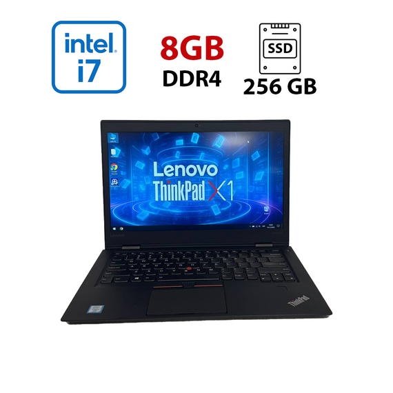 Ноутбук Б-класс Lenovo ThinkPad X1 Carbon Gen 4 / 14" (1920x1080) IPS / Intel Core i7-6600U (2 (4) ядра по 2.6 - 3.4 GHz) / 8 GB DDR4 / 256 GB SSD / Intel HD Graphics 520 / WebCam б/у