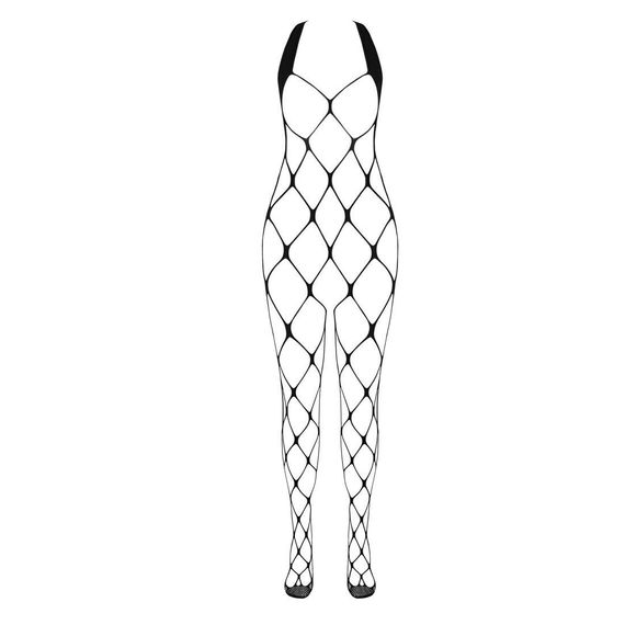 Бодістокінг у дуже велику сітку Passion BS091 black, з доступом, One size | Зображення 2