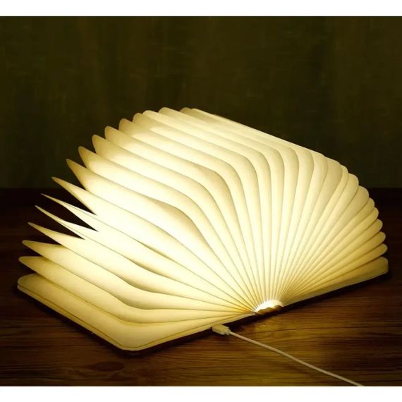 Настільна лампа світильник у формі книги Foldable Book Lamp Нічник для дитячої кімнати 7259 | Зображення 8